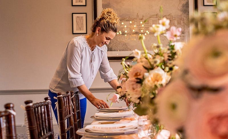 Karen setting up a wedding venue in Cheshire