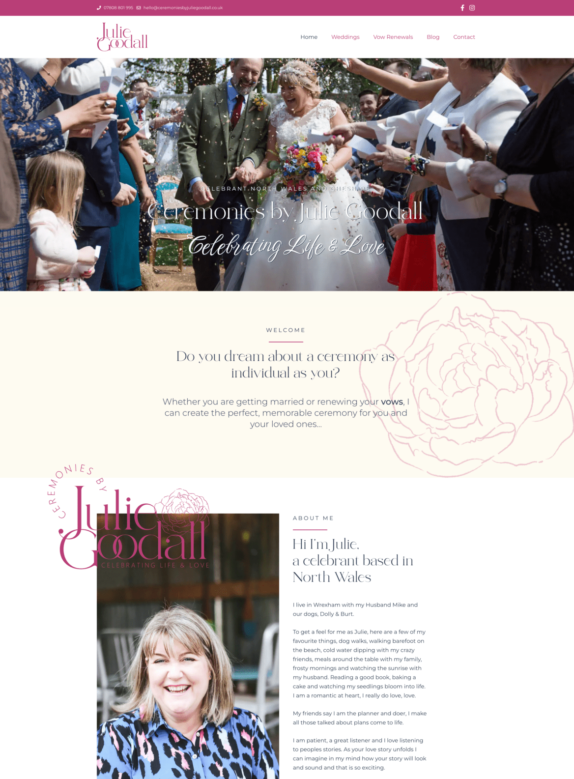 Ceremonies by Julie Goodall website