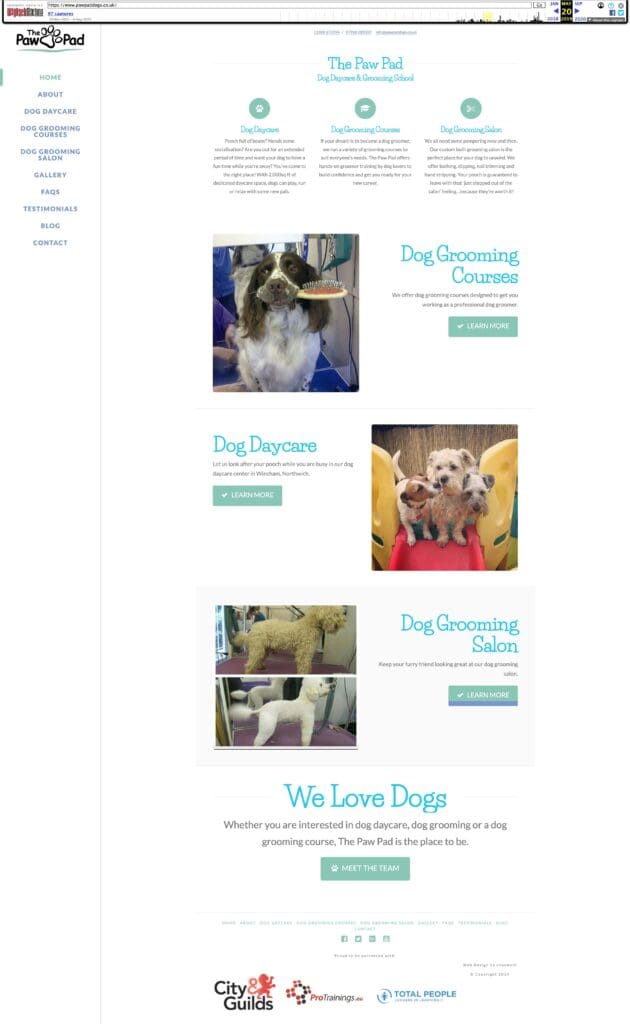 pawpad old home page